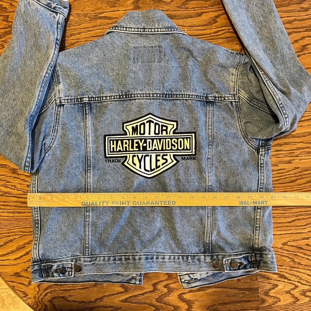Harley-Davidson Denim Jacket With Patch - image 1